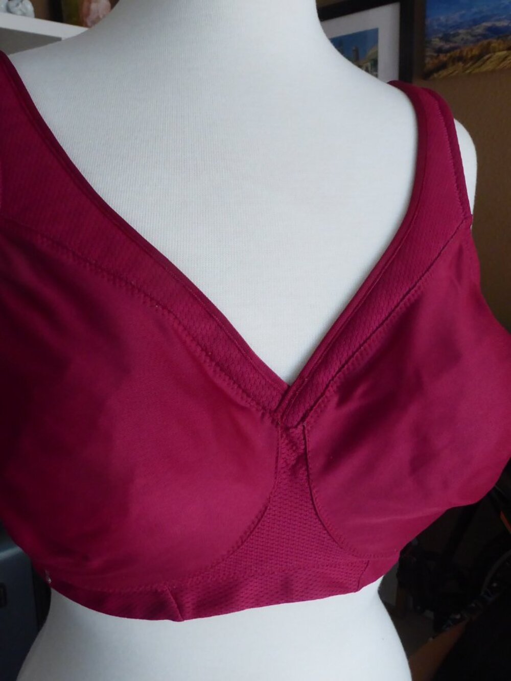 Glamorise Full Figure MagicLift Seamless Sports Bra Wirefree | Magenta | 38D